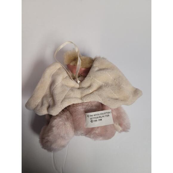 The Boyds Bear Collection Articulated Angel Christmas Ornament Plush White Tag - Picture 4 of 8